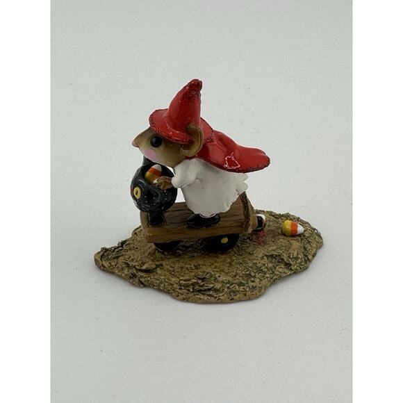 Wee Forest Folk "Scooting w/the Loot" 2003 M-296 Halloween D Petersen Retired - Picture 5 of 8